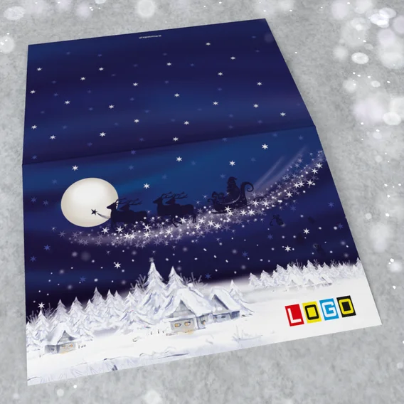 Tył karnetu „Nocny lot z reniferami”, wzór BN1-358