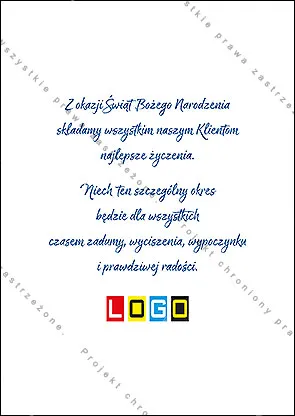 Rewers wolny od grafiki, do wykorzystania na tekst życzeń i logo