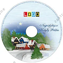 Kolorowe dachy pod złotą gwiazdą, płyta