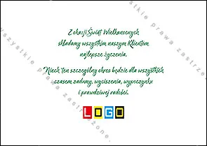 Trzy zielone ramki z tulipanem, pisanką w trawie i drugim tulipanem, w rogu małe żółte kurczę, u góry biały napis