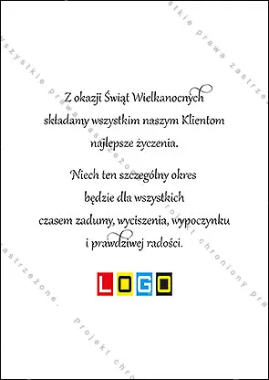 Drewniany kieliszek z pomarańczowym jajem i żółtym żonkilem na pomarańczowym tle, u góry odbite „Alleluja”