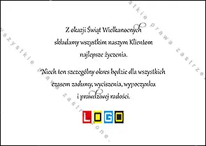 Trzy złote jaja z liściastym ornamentem wyrastają z trawy na nasyconym zielonym tle, u góry jasny napis