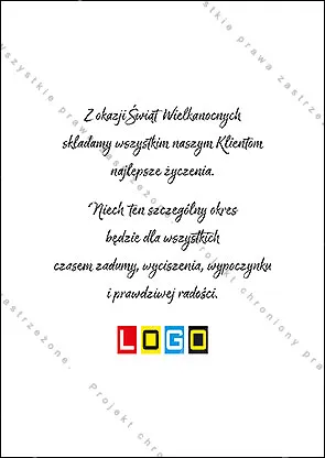 Różowe jajo w miętowe i żółte pasy z zieloną kokardą, otoczone rysowanymi gałązkami na białym tle